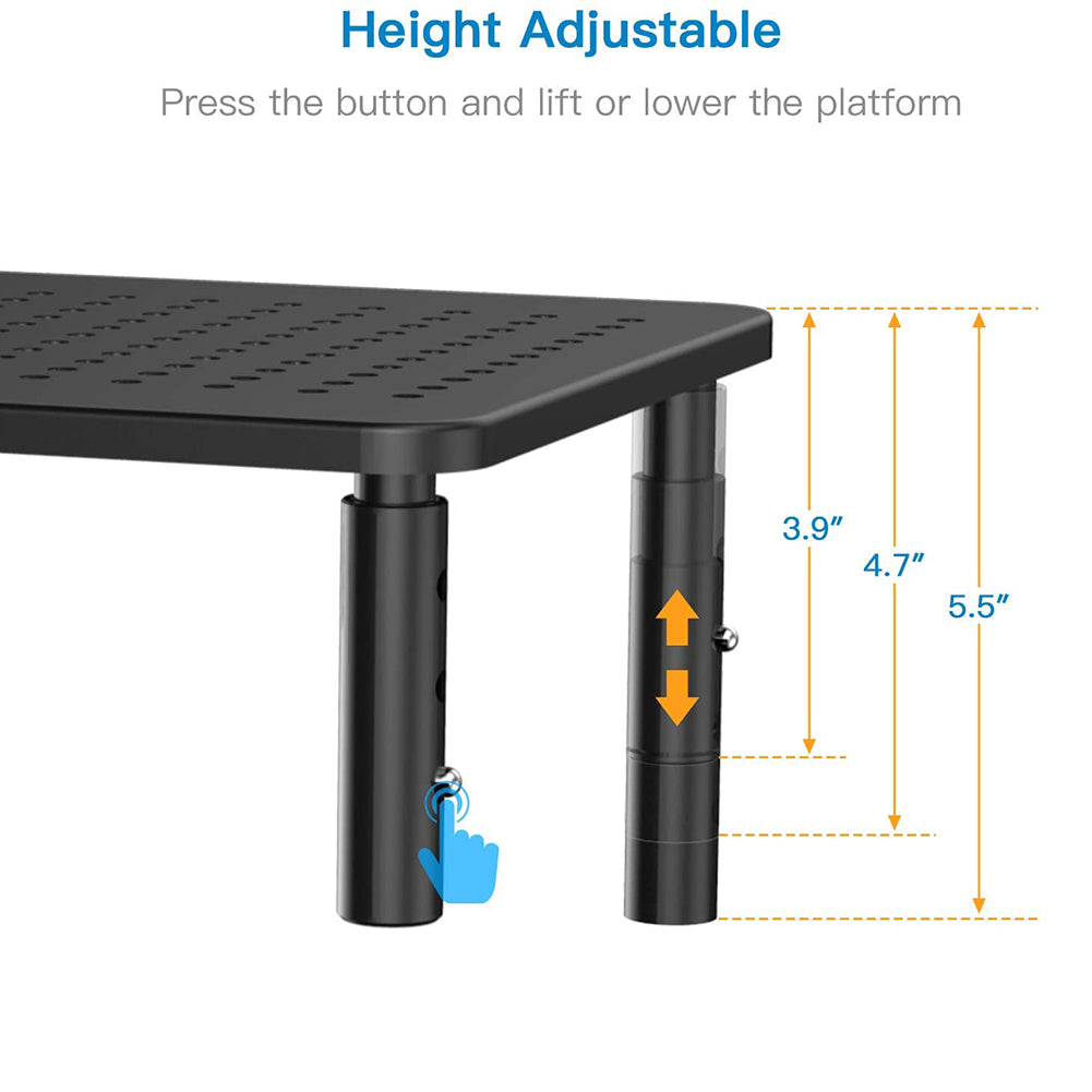 Elevate Your Workspace with the Adjustable Display Heightening Desk Rack for Computers and Laptops