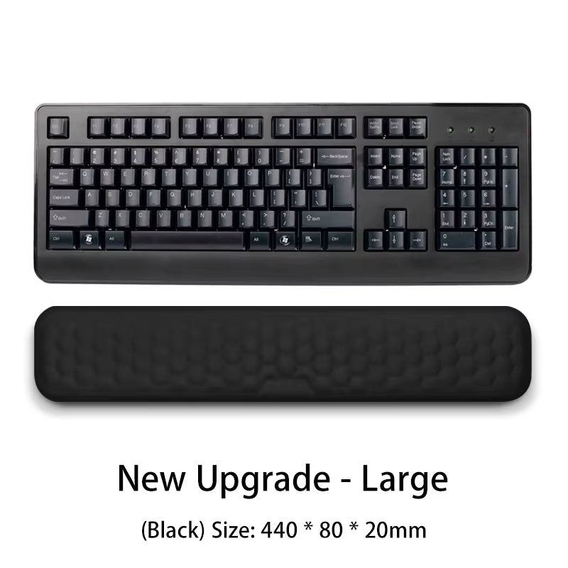 Elevate Your Comfort: Ergonomic Keyboard Mouse Wrist Rest with Memory Foam for Office Typing and Relaxation