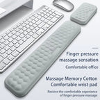 Elevate Your Comfort: Ergonomic Keyboard Mouse Wrist Rest with Memory Foam for Office Typing and Relaxation