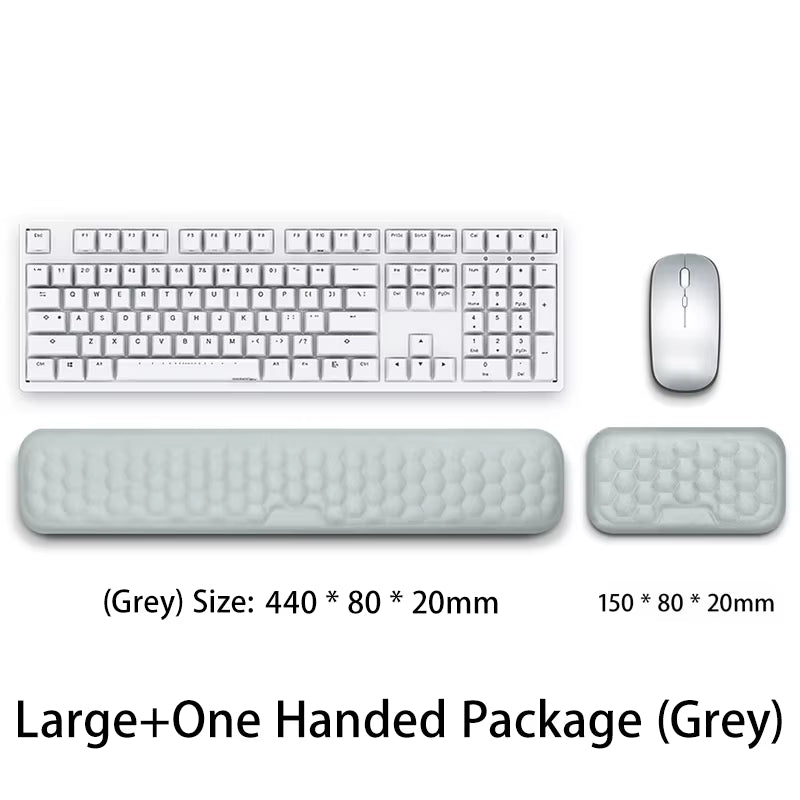 Elevate Your Comfort: Ergonomic Keyboard Mouse Wrist Rest with Memory Foam for Office Typing and Relaxation