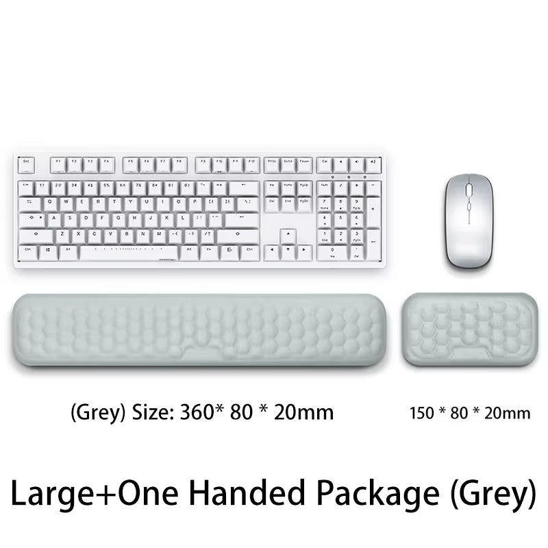 Elevate Your Comfort: Ergonomic Keyboard Mouse Wrist Rest with Memory Foam for Office Typing and Relaxation