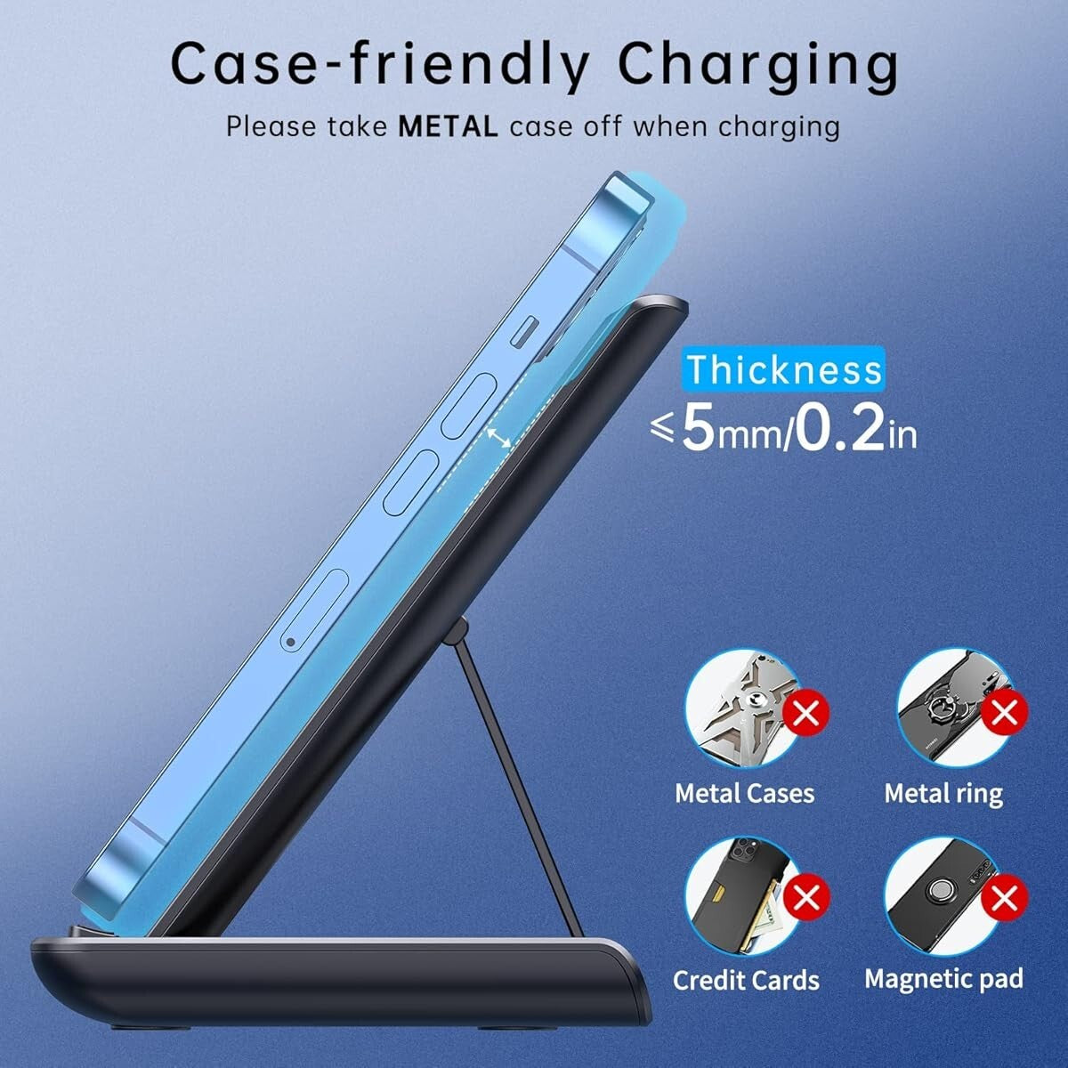 Wireless Charger for Iphone Apple Watch & Airpods 3 in 1 Wireless Charger Stand