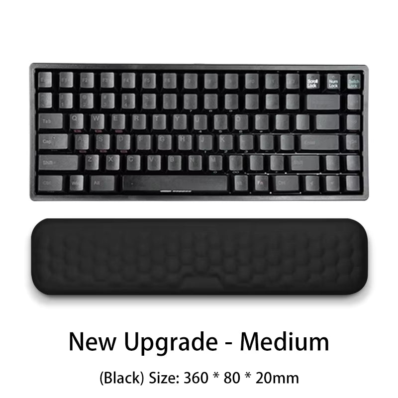 Elevate Your Comfort: Ergonomic Keyboard Mouse Wrist Rest with Memory Foam for Office Typing and Relaxation